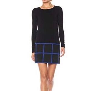 BAILEY 44 ANTHRO Grand Duchy Black and Blue Dress Size XS